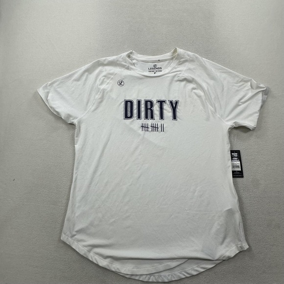 Legends Shirt Mens Extra Large White Enzo Dirty Graphic Mesh Athletic LT30055 - Picture 1 of 15